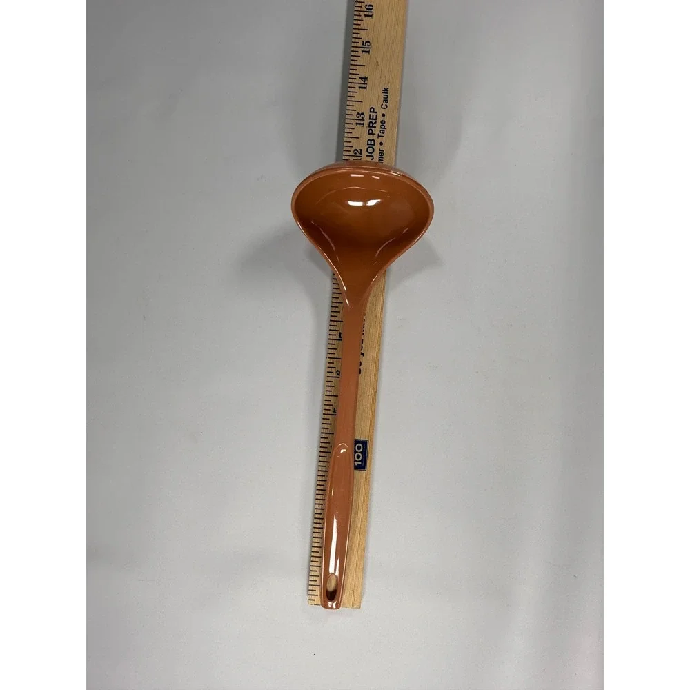VTG Foley Soup Ladle Kitchen Tool Orange Nylon Plastic MCM Retro Serving Spoon‎
